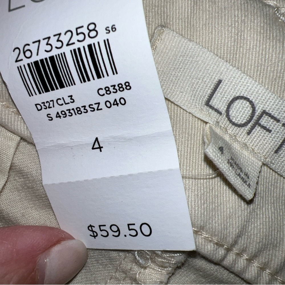 LOFT Cream Pants